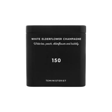 150 white elderflower champagne tin
